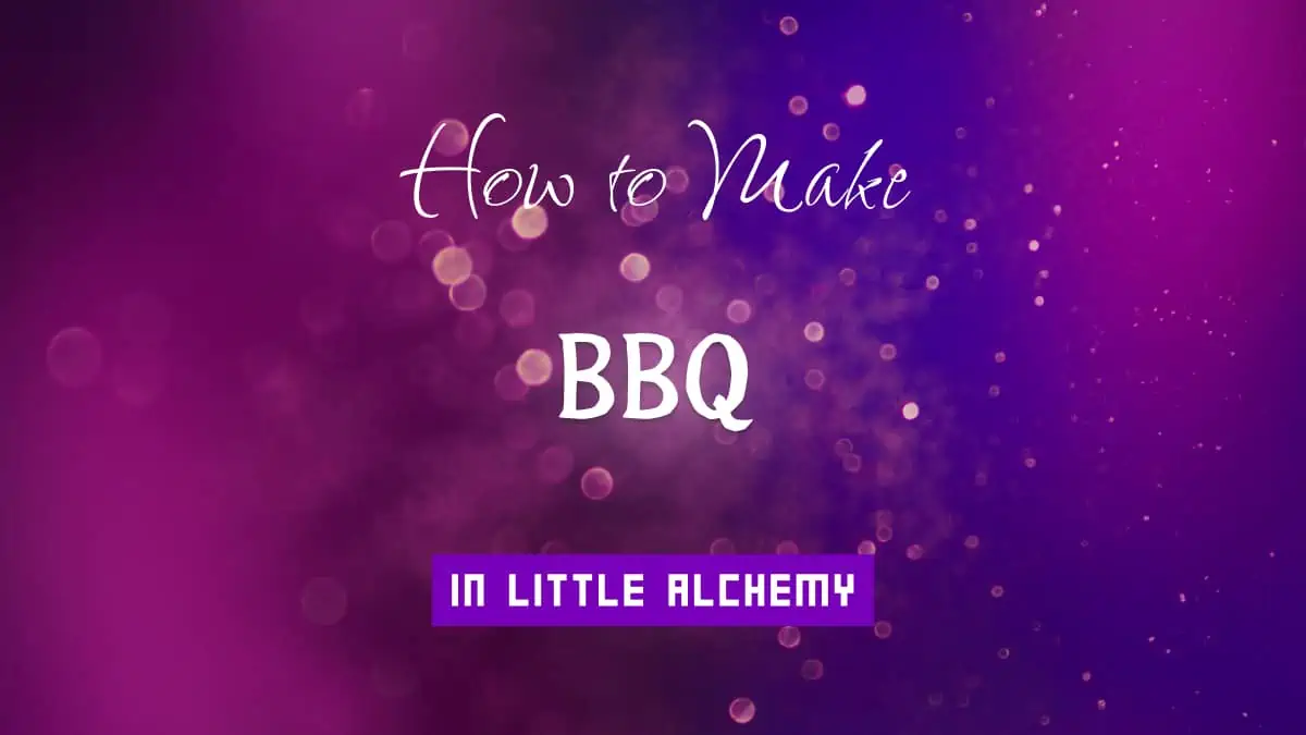 Bbq's article title in white font on purple abstract blurred light background