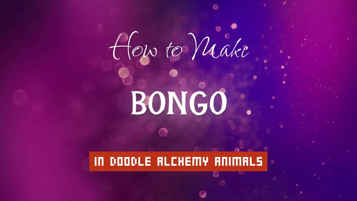 Bongo's article title in white font on purple abstract blurred light background