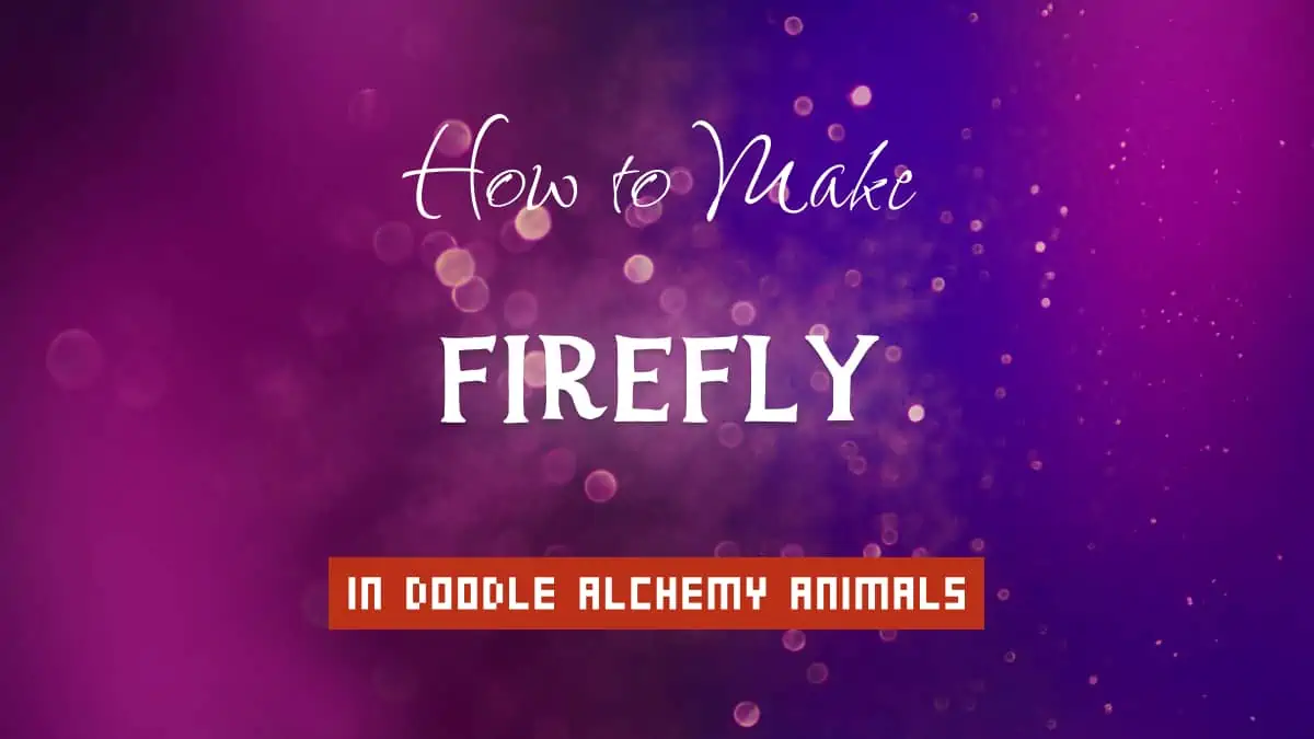 Firefly's article title in white font on purple abstract blurred light background
