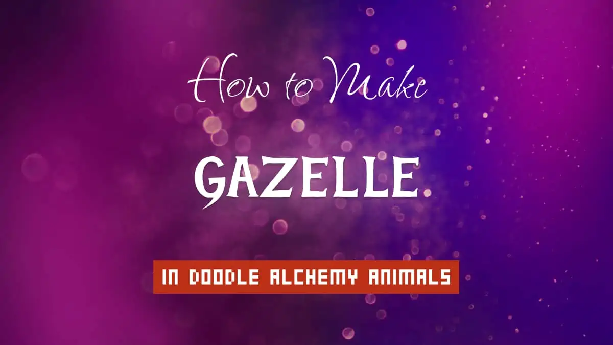Gazelle's article title in white font on purple abstract blurred light background