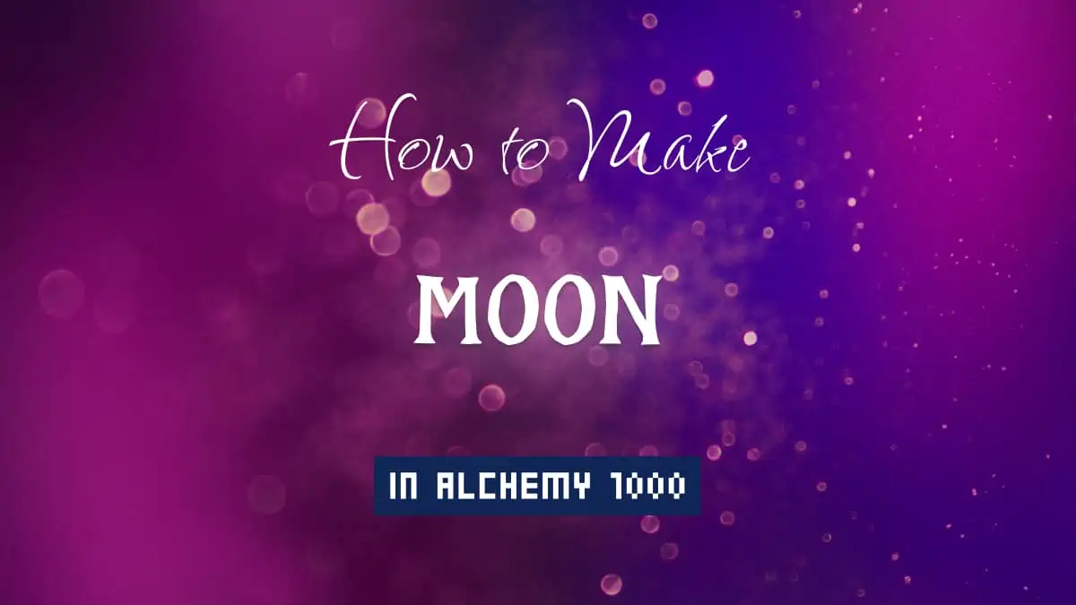 Moon's article title in white font on purple abstract blurred light background