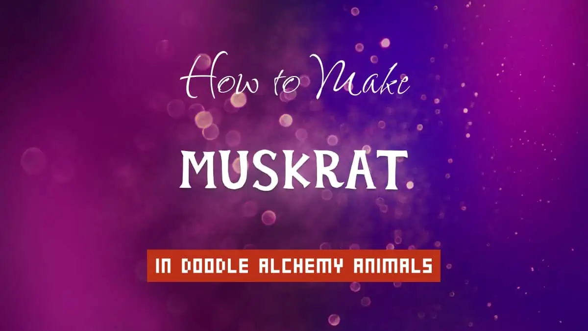 Muskrat's article title in white font on purple abstract blurred light background