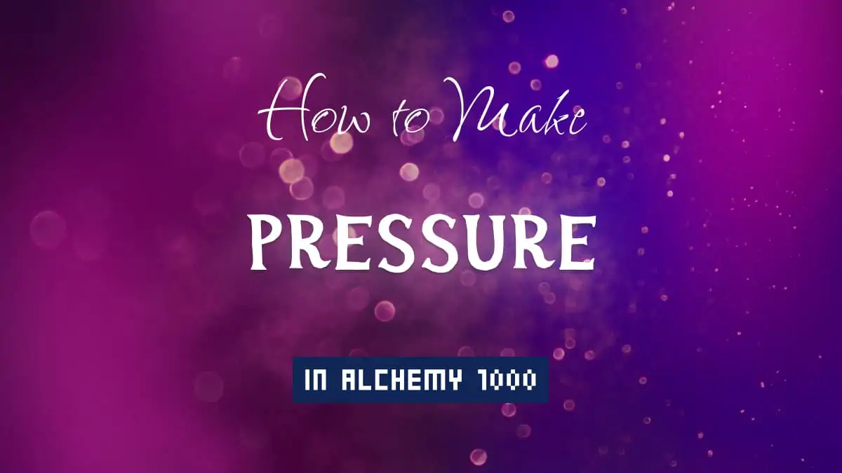 Pressure's article title in white font on purple abstract blurred light background