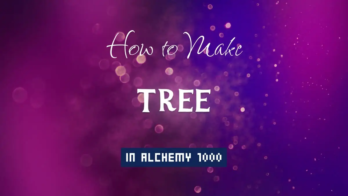 Tree's article title in white font on purple abstract blurred light background