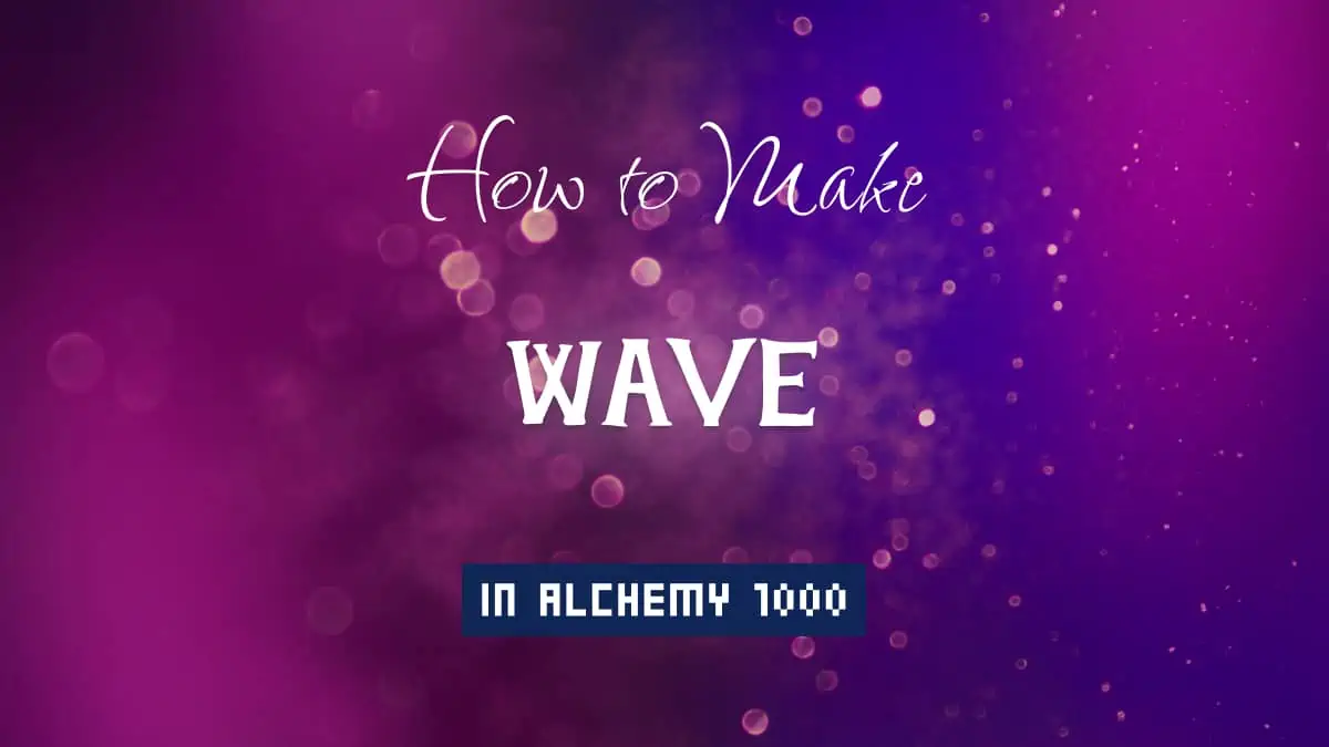 Wave's article title in white font on purple abstract blurred light background